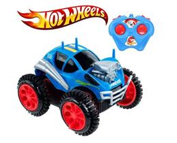 Carrinho Hot Whees De Controle Remoto Turbo Tumbling Capota Diante Dos Obstáculos