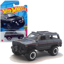 Carrinho Hotwheels 1988 Jeep Wagoneer Cinza com Preto Mattel