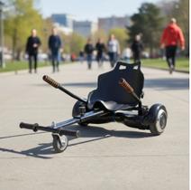 Carrinho Hoverboard Hoverkart Scooter Universal Preto Carrinho Hoverboard Hoverkart Scooter Universal Preto
