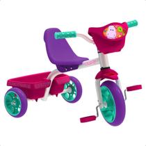 Carrinho Infantil Bebê Triciclo Bandy Roxo Com Cestinha 757 Bandeirante