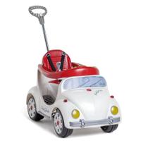 Carrinho Infantil Calesita Fouks Fusca 1055 Haste e Pedal Com Som