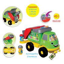 Carrinho Infantil Caminhão Coleta Seletiva C/Som, Brinquedo Menino, Solapa, Merco Toys Carrinho Infantil Caminhão Coleta Seletiva C/Som, Brinquedo Menino, Solapa, Merco Toys