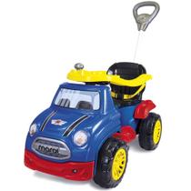 Carrinho Infantil com Pedal 2 x 1 Maral Sport Car Azul e Colorido 3142