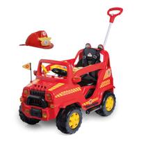 Carrinho Infantil De Passeio Diipi Bombeiro Com Pedal Calesita