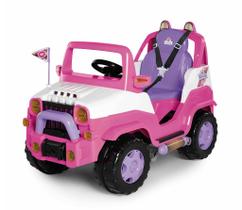 Carrinho Infantil De Passeio Empurrador Com Pedal Diipi Calesita Rosa