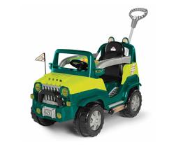 Carrinho Infantil De Passeio Empurrador Com Pedal Diipi Calesita Verde
