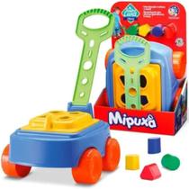 Carrinho Infantil de Puxar Educativo Mipuxa Azul - Cardoso