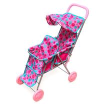 Carrinho Infantil Duplo Para 2 Bonecas Assentos Com Cobertura Presente Para Meninas Carrinho Infantil Duplo Para 2 Bonecas Assentos Com Cobertura Presente Para Meninas