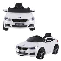 Carrinho Infantil Elétrico Bmw 6 Gt 12V Luz Led Cor Branco