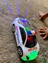 Carrinho Infantil Menino Bate Volta Som Luz Carro Policial - Enviamos no mesmo dia