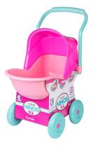 Carrinho Infantil P/ Boneca Bebe Rosa Ninos Brinquedo