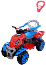 Carrinho Infantil Passeio e Pedal Quadriciclo 2 em 1 - Spider Homem Aranha - Maral