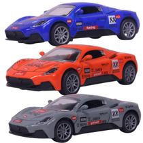 Carrinho infantil Pull Back Esportivo Metal 1:32 Sortido - Castela