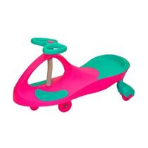 Carrinho Infantil Super Car Gira Volante Menino E Menina Cor Rosa E Tiffany