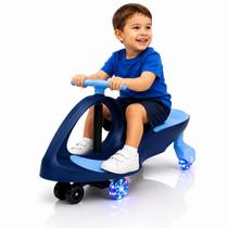 Carrinho Infantil Super Car Giro 360 Azul com Rodas LED e Assento Ergonômico para Passeio Carrinho Infantil Super Car Giro 360 Azul com Rodas LED e Assento Ergonômico para Passeio