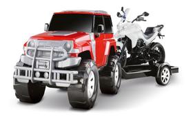 Carrinho Jipe Infantil - Render Force - Jeep + Moto - Roma