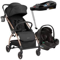 Carrinho joy black + bebe conforto i-prime e base isofix - kikka boo Carrinho joy black + bebe conforto i-prime e base isofix - kikka boo