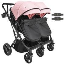Carrinho Kiddo para Gemeos Duplo Vox II Rosa