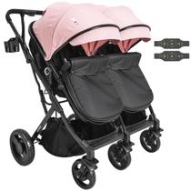Carrinho Kiddo para Gemeos Duplo Vox II Rosa Carrinho Kiddo para Gemeos Duplo Vox II Rosa