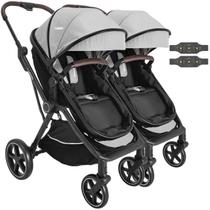 Carrinho Kiddo para Gemeos Nomad Duplo Grafite Carrinho Kiddo para Gemeos Nomad Duplo Grafite