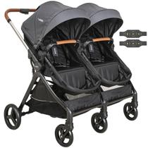Carrinho Kiddo para Gemeos Speedy Duplo Grafite Carrinho Kiddo para Gemeos Speedy Duplo Grafite