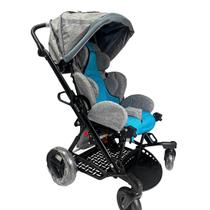 Carrinho Kimba 2.0 Tam 2 Chassi Preto Estofado Turquesa Completo Ottobock