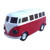 Carrinho Kombi Sons E Luzes Bate/Volta 360 Vermelho 1052 - Importado