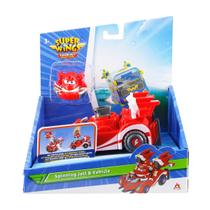 Carrinho Lançador do Avião Jett Giratório - Super Wings