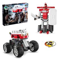 Carrinho Lego Blocos de Montar Transformers Monster Vermelho Brinquedo Infantil Educativo Criança Carrinho Lego Blocos de Montar Transformers Monster Vermelho Brinquedo Infantil Educativo Criança