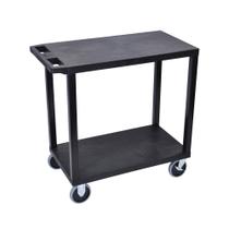 Carrinho Luxor EC22HD-B 89x46cm com Duas Prateleiras Planas