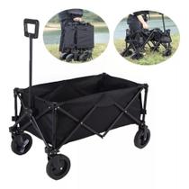 Carrinho mao camping praia portatil dobravel 100kg