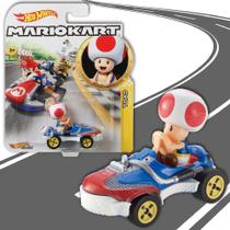 Carrinho Mario Kart Hot Wheels 1:64 Original - Mattel Gbg25 Toad Sneakers Cód. 1886