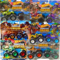 Carrinho Mattel Monster Trucks Hot Wheels Fyj64 Pack Com 2un