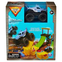 Carrinho Megalodon e Rampa com Lançador - Monster Jam Carrinho Megalodon e Rampa com Lançador - Monster Jam