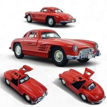 Carrinho Mercedes 300sl de colecionador ferro 1/36 Vermelho