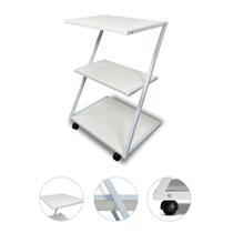 Carrinho Mesa Auxiliar Organizador Z Metálico Clinicas Estética Salões de beleza Manicure - SALUS BRASIL