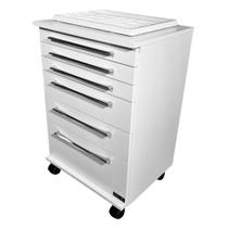 Carrinho Mesa Para Esmaltes Com Rodinhas Auxiliar Branco