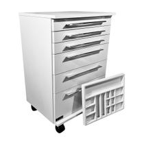 Carrinho Mesa Podólogos Beleza Salão Auxiliar Cor Branca Carrinho Mesa Podólogos Beleza Salão Auxiliar Cor Branca