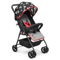 Carrinho Mickey Mouse Twist Passeio Do Bebê Até 15 Kg Cor Preto BB376 - Multikids