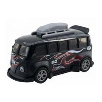 Carrinho mini Pull Back Garagem S.A. Turbo Aventura Preta 82 Candide