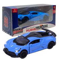 Carrinho Miniatura Azul Pull Back 1:32 C/ Som e Luz - Castela Brasil Carrinho Miniatura Azul Pull Back 1:32 C/ Som e Luz - Castela Brasil