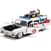 Carrinho Miniatura Caça Fantasmas Ghostbusters ECTO-1 1/24