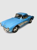 Carrinho Miniatura Chevrolet Corvette 1957 Escala 1/34 Kinsmart Carrinho Miniatura Chevrolet Corvette 1957 Escala 1/34 Kinsmart