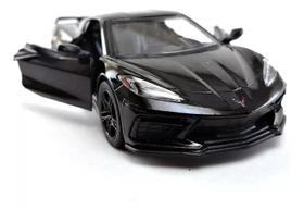 Carrinho Miniatura Chevrolet Corvette 2021 Escala 1/36 Kinsmart (Preto) Carrinho Miniatura Chevrolet Corvette 2021 Escala 1/36 Kinsmart (Preto)