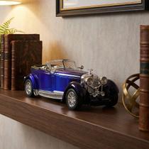 Carrinho Miniatura Clássico Antigo Fricção Colecionável Azul Carrinho Miniatura Clássico Antigo Fricção Colecionável Azul