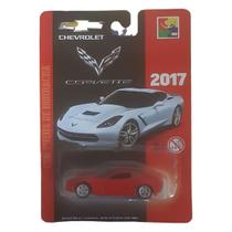 Carrinho Miniatura Corvette Vermelho 2017 Chevrolet Metal Carrinho Miniatura Corvette Vermelho 2017 Chevrolet Metal