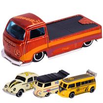Carrinho Miniatura Escala 1:64 Kombi Fusca Pickup Metal