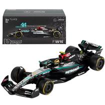Carrinho Miniatura F1 2024 Mercedes AMG W15 Hamilton 44 com Piloto Carrinho Miniatura F1 2024 Mercedes AMG W15 Hamilton 44 com Piloto