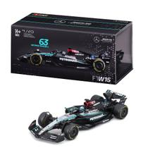 Carrinho Miniatura F1 2024 Mercedes AMG W15 Russell 63 com Piloto