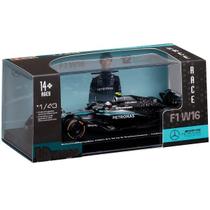 Carrinho Miniatura F1 2025 Mercedes AMG W16 12 Antonelli com Piloto